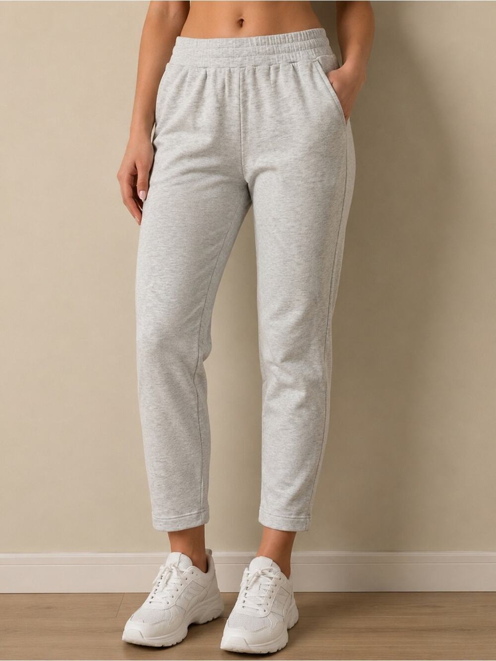 Varley DoubleSoft Jogger in Heathered Gray White Size Small